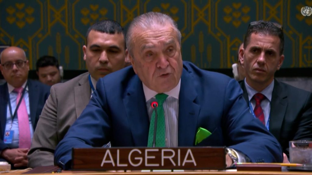في مجلس الأمن الدولي.. الجزائر تدعو لإسقاط “حصانة الاحتلال الصهيوني” - Réveil d'algérie