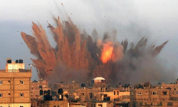 Les avions de combat sionistes mènent des bombardements dans la bande de Ghaza - Réveil d'algérie