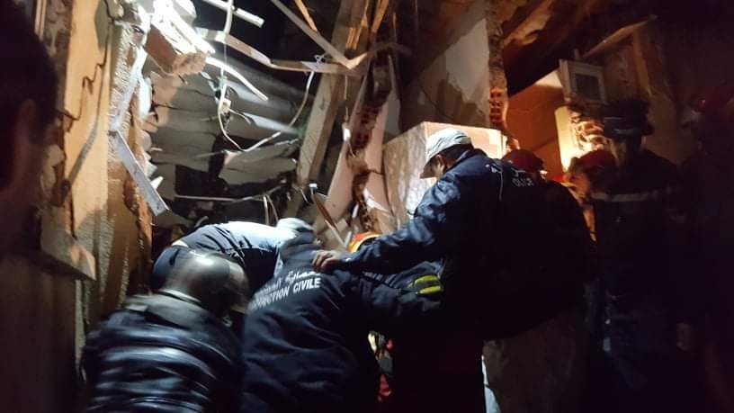 03 mort et 02 blessés suite a un effondrement d’un immeuble à Bologhine (Alger). - Réveil d'algérie