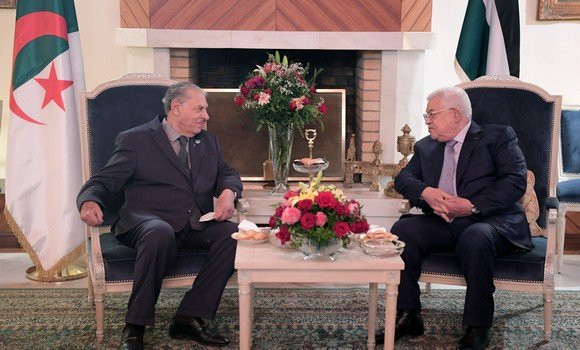 Goudjil reçu par le Président de l’Etat de Palestine - Réveil d'algérie