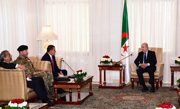 Le Président de la République, M. Abdelmadjid Tebboune reçoit le chef du Gouvernement d’Unité nationale de Libye, M. Abdelhamid Dbeibah. - Réveil d'algérie