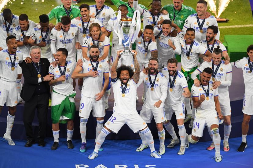 Le Real Madrid, champion d’Europe de football contre Liverpool (1-0). - Réveil d'algérie