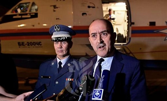 Un avion bombardier d’eau « Berieve BE 200 » affrété pour une période de 03 mois auprès de la Fédération de Russie a atterri à l’aéroport international Houari Boumediene (Alger). - Réveil d'algérie