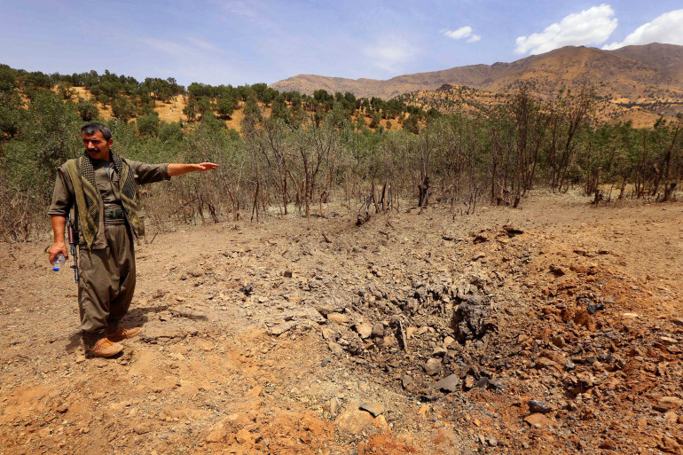 Bombardements turques sur la région du Kurdistan. - Réveil d'algérie