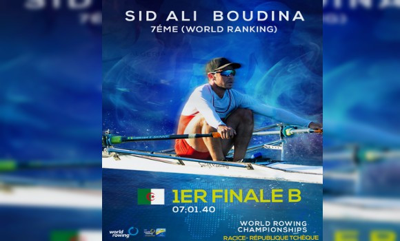 Aviron/Championnat du Monde-2022 : l’Algérien Boudina termine 7e au mondial tchèque. - Réveil d'algérie