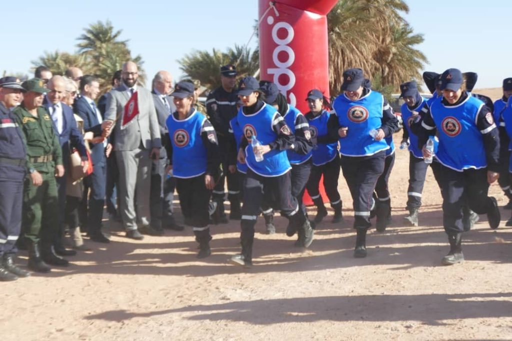 250 agents de la Protection civile participent à la 8è édition du marathon « course du désert ». - Réveil d'algérie