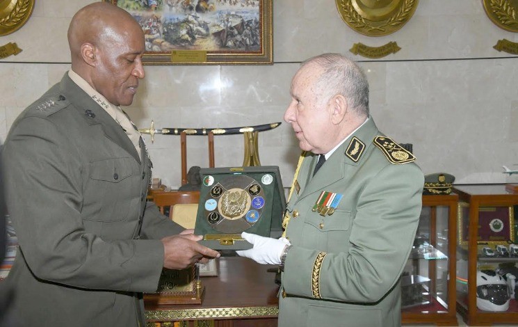 Le Général d’Armée Saïd Chanegriha reçoit le Commandant de Africom. - Réveil d'algérie