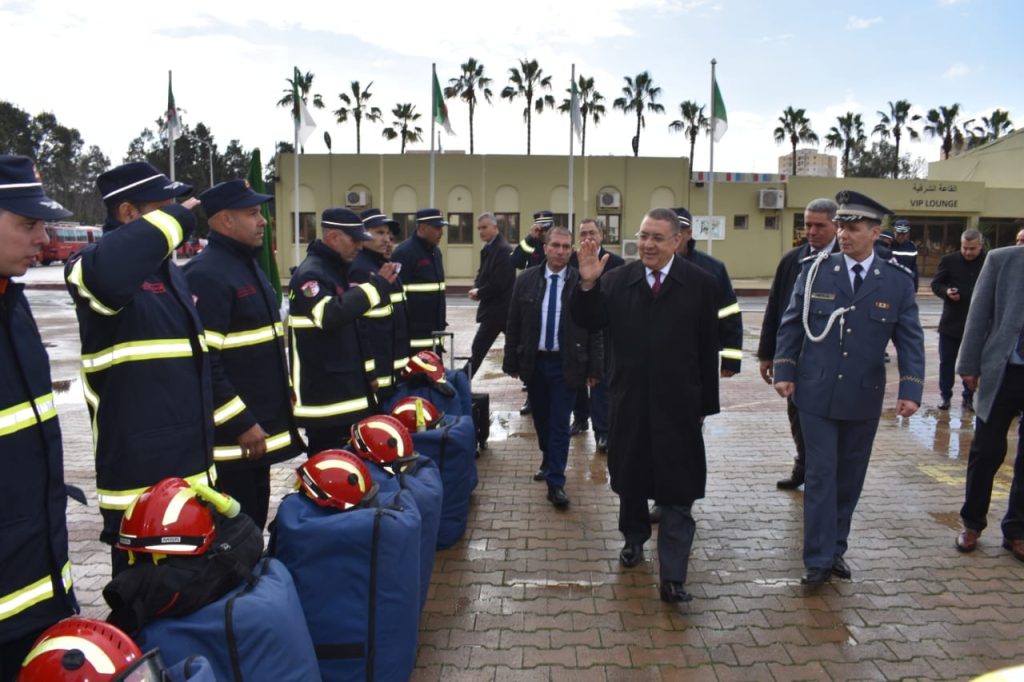 Retour de la délégation de la protection civile à Alger, après avoir pris part aux secours en Turquie et en Syrie. - Réveil d'algérie