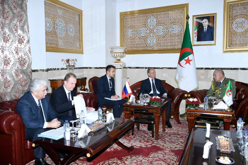 Le Général d’Armée Saïd Chanegriha reçoit en audience le Secrétaire du Conseil de Sécurité de la Fédération de Russie. - Réveil d'algérie