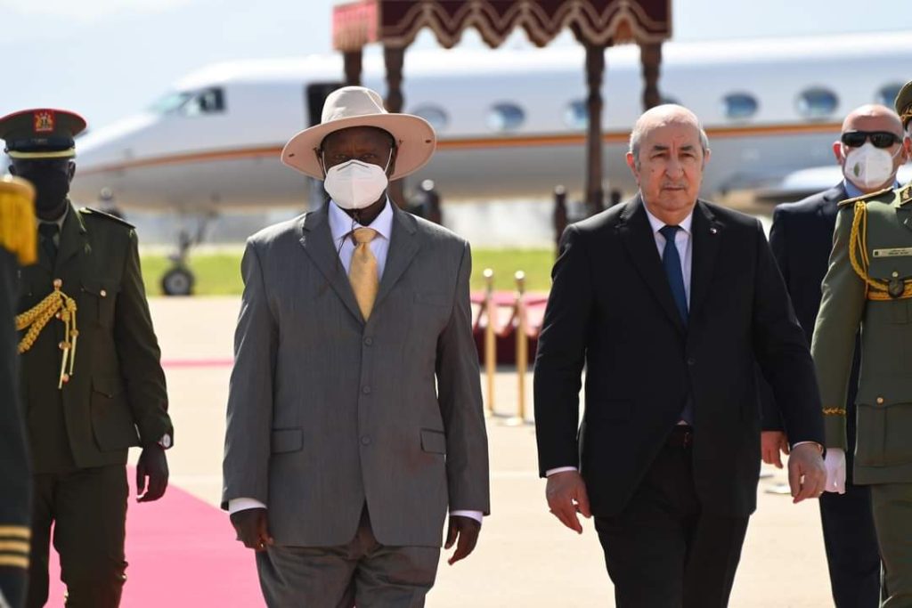 Le président de la République de l’Ouganda, M. Yoweri Museveni, est arrivé, samedi en Algérie. - Réveil d'algérie