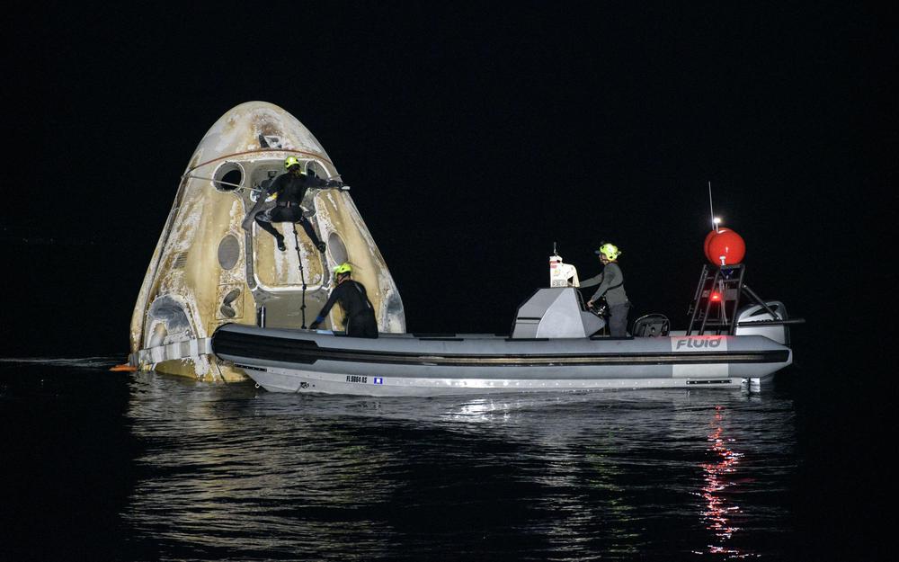 Le vaisseau spatial Dragon atterrit avec succès dans le golfe du Mexique. - Réveil d'algérie