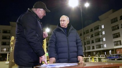Visite de V. Poutine à Marioupol pour son premier déplacement dans le Donbass. - Réveil d'algérie