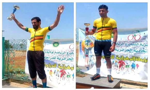 Le coureur cycliste Azzedine Laagab remporte le trophée de la 27 e édition Du grand prix de la ville d’Oran. - Réveil d'algérie
