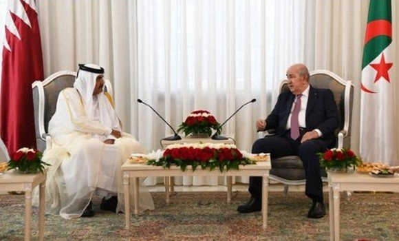 Le président de la République A. Tebboune reçoit Cheikh Hamad ben Khalifa Al Thani. - Réveil d'algérie