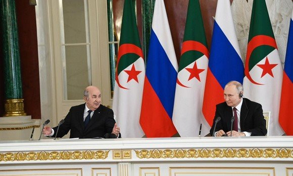 Le président de la République exprime sa satisfaction pour la convergence des vues avec le président Poutine sur plusieurs dossiers. - Réveil d'algérie