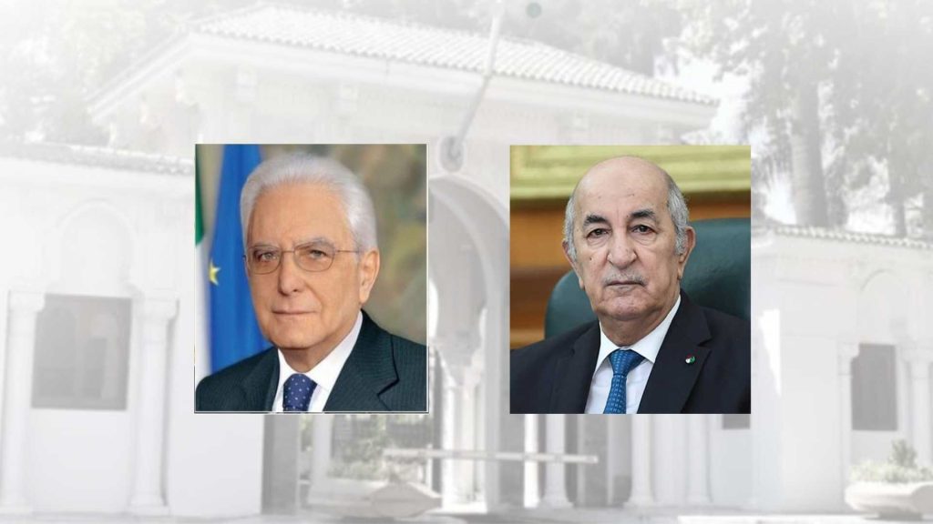 Le président de la République s’entretient par téléphone avec son homologue italien. - Réveil d'algérie