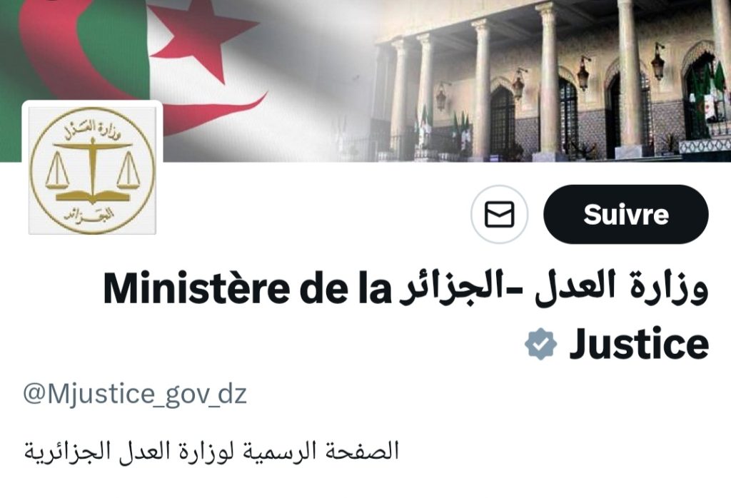 L’annonce du ministère de la justice sur ses réseaux sociaux officielles. - Réveil d'algérie