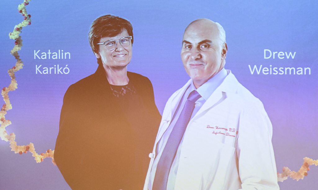 Drew Weissman et Katalin Kariko remportent le prix Nobel de médecine. - Réveil d'algérie