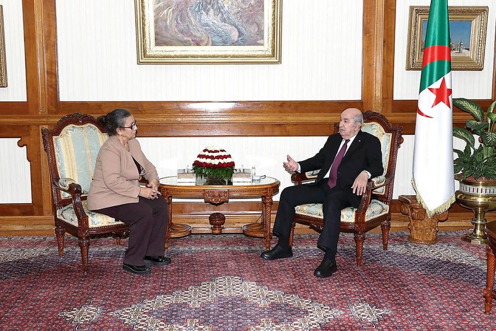 Le Président Tebboune reçoit Louisa Hanoune au Palais d’El Mouradia - Réveil d'algérie